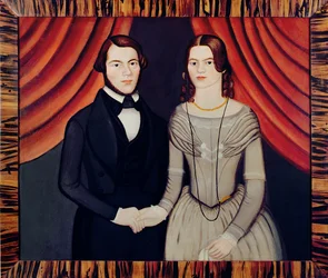 Portrait de jeunes mariés